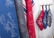 Laden Sie das Bild in den Galerie-Viewer, Frottier Topflappen "SEAFOOD" von Kracht