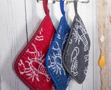 Laden Sie das Bild in den Galerie-Viewer, Frottier Topflappen "SEAFOOD" von Kracht