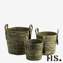 Laden Sie das Bild in den Galerie-Viewer, Korb TREVISIO zur Aufbewahrung Grün / Khaki