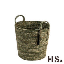Laden Sie das Bild in den Galerie-Viewer, Korb TREVISIO zur Aufbewahrung Grün / Khaki