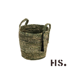 Laden Sie das Bild in den Galerie-Viewer, Korb TREVISIO zur Aufbewahrung Grün / Khaki