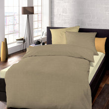 Laden Sie das Bild in den Galerie-Viewer, Bettwäsche Schlafgut Mako Satin Select Farbe Khaki