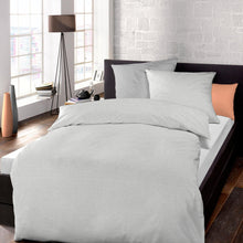 Laden Sie das Bild in den Galerie-Viewer, Bettwäsche Schlafgut Mako Satin Select Farbe Platin