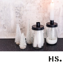 Laden Sie das Bild in den Galerie-Viewer, Kerzenglas MASON mit Kerzenhalter