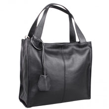 Laden Sie das Bild in den Galerie-Viewer, Shopper MARTA 100% Leder | Farbe Schwarz