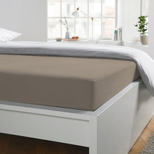 Laden Sie das Bild in den Galerie-Viewer, Spannbettlaken PERKAL Farbe 498 Taupe