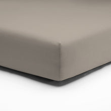 Laden Sie das Bild in den Galerie-Viewer, Spannbettlaken PERKAL Farbe 498 Taupe