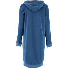 Laden Sie das Bild in den Galerie-Viewer, Cawö Home Hoodies Damen blau melange/beere