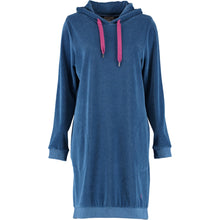 Laden Sie das Bild in den Galerie-Viewer, Cawö Home Hoodies Damen blau melange/beere