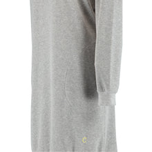Laden Sie das Bild in den Galerie-Viewer, Cawö Home Hoodies Damen grau-melange/gelb