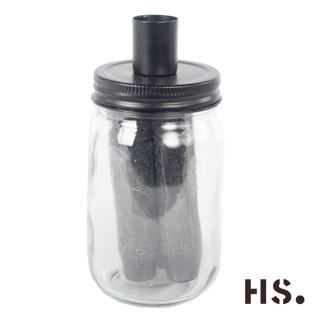 Kerzenglas MASON mit Kerzenhalter