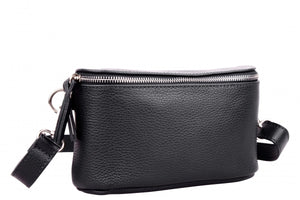 Hipbag MILA 100% Echtleder | Farbe Schwarz