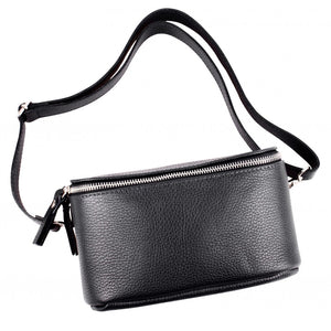 Hipbag MILA 100% Echtleder | Farbe Schwarz