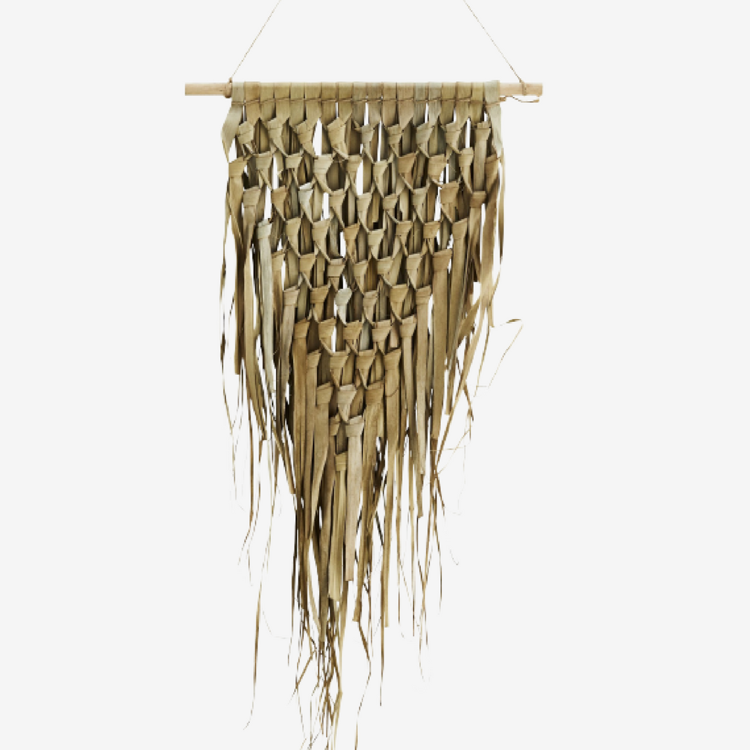 Wandobjekt / Wanddeko Palmblatt natur von Madam Stoltz 45x55cm