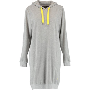 Cawö Home Hoodies Damen grau-melange/gelb