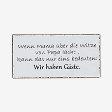 Laden Sie das Bild in den Galerie-Viewer, Schild EMMA  weiß-schwarz aus Metall
