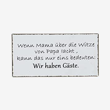 Schild EMMA  weiß-schwarz aus Metall